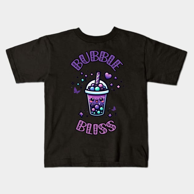 Bubble Bliss Kids T-Shirt by Digivalk